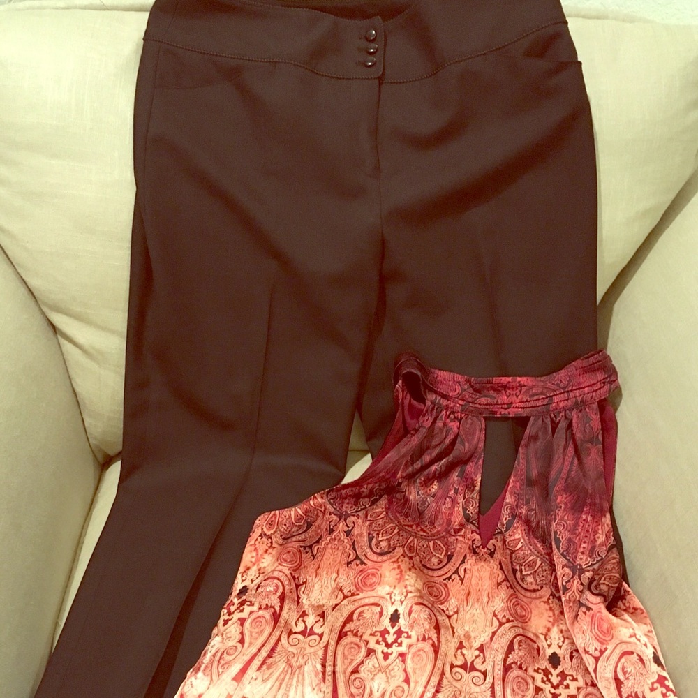 Ann Taylor Capri Black Slacks